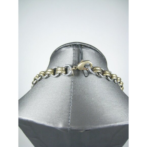 Kiam Family Goldtone Silvertone Chain Necklace 35 inch Unisex Heavy - Picture 8 of 9